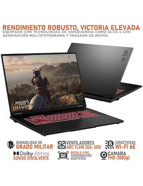 Laptop gamer Asus TUF Gaming A18 18 pulgadas WQXGA Amd Ryzen 7 Nvidia GeForce RTX 5070 32 gb ram 1 TD SSD