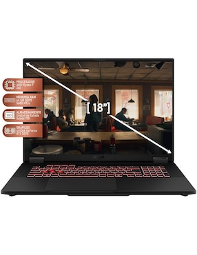 Laptop gamer Asus TUF Gaming A18 18 pulgadas WQXGA Amd Ryzen 7 Nvidia GeForce RTX 5070 64 GB Ram 1 TB SSD