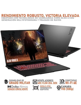 Laptop gamer Asus TUF Gaming A18 18 pulgadas WQXGA Amd Ryzen 7 Nvidia GeForce RTX 5070 64 GB Ram 1 TB SSD
