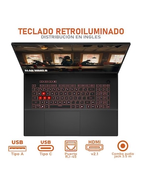 Laptop gamer Asus TUF Gaming A18 18 pulgadas WQXGA Amd Ryzen 7 Nvidia GeForce RTX 5070 64 GB Ram 1 TB SSD
