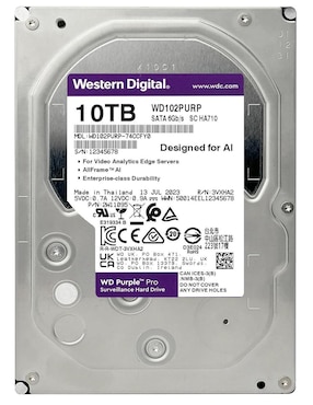 Disco duro interno Western Digital de 10 TB