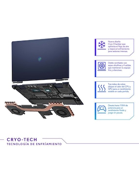 Laptop gamer Dell Alienware NB AC16250 16 pulgadas WQXGA Intel Core 7 240H NVIDIA GeForce RTX 5050 16 GB RAM 1 TB SSD