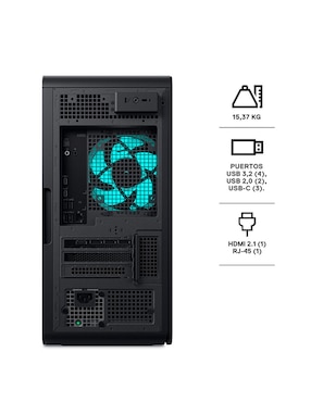 Computadora de escritorio Dell Alienware dt act1250 intel core ultra 7 265f nvidia geforce rtx 4060 ti 32 gb ram1 tb ssd