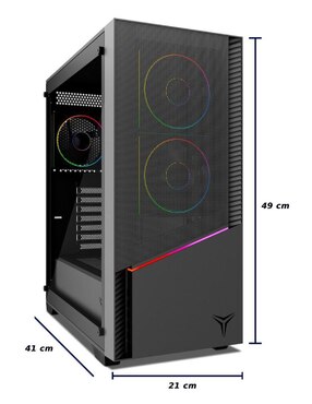 Kit de gabinete gamer Yeyian ELARA YCM-APELA-M1