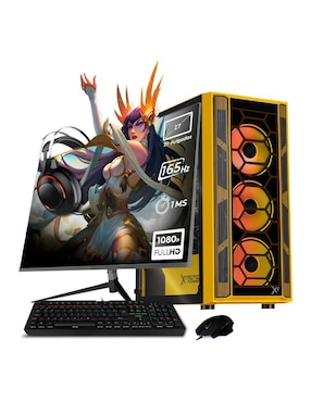 Computadora gamer Xtreme Pc Gaming XTPCR732GBRX6600MKY 27 pulgadas Full HD AMD Ryzen 7 AMD Radeon RX 6600 32 GB RAM 1 TB SSD