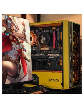 Computadora gamer Xtreme Pc Gaming XTPCR732GBRX6600MKY 27 pulgadas Full HD AMD Ryzen 7 AMD Radeon RX 6600 32 GB RAM 1 TB SSD