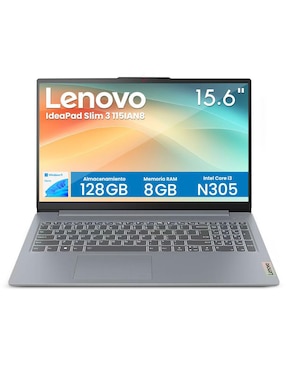 Laptop Lenovo 82XB00C2US 15.6 pulgadas full HD intel core i3 intel UHD graphics 8 GB RAM 128 GB SSD