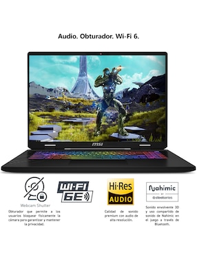 Laptop gamer MSI Crosshair A17 HX D8WGKG-045MX 17 pulgadas QHD+ AMD Ryzen 9 NVIDIA GeForce RTX 5070 32 GB RAM 1 TB SSD