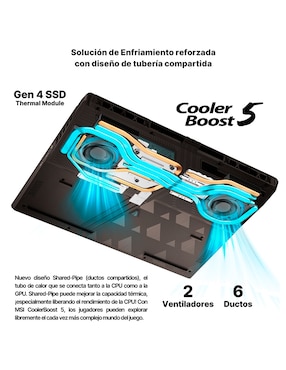 Laptop gamer MSI Vector 16 HX AI A2XWJG-652MX 16 pulgadas QHD+ Intel Core Ultra 9 NVIDIA GeForce RTX 5090 64 GB RAM 2 TB SSD
