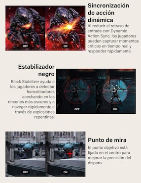 Monitor gamer Lg 24G411A-B IPS Full HD 24 pulgadas