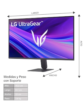 Monitor gamer Lg 27G411A-B IPS Full HD 27 pulgadas