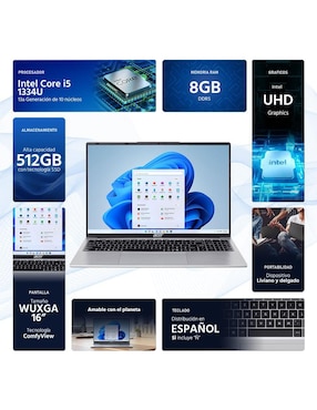 Laptop Acer Aspire Lite 16 16 pulgadas Wuxga Intel Core i5 Intel Uhd 8 GB Ram 512 GB SSD