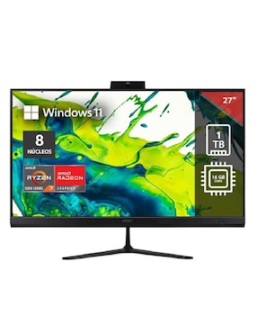 Computadora all in one Acer AIO 27 pulgadas HD AMD Ryzen 7 AMD Radeon 16 GB RAM 1 TB SSD