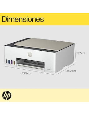 Multifuncional HP Smart Tank 523 de tinta continua alámbrica a color