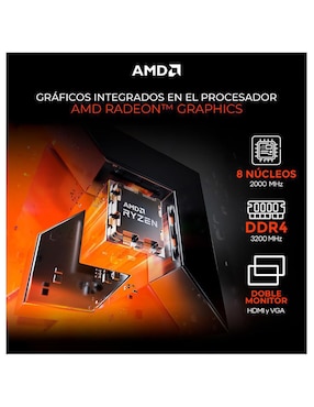 Computadora gamer Xtreme PC Gaming XTACR732GBVEGA7MFB 23.8 pulgadas Full HD AMD Ryzen 7 AMD Radeon Graphics 16 GB Ram 1 TB SSD