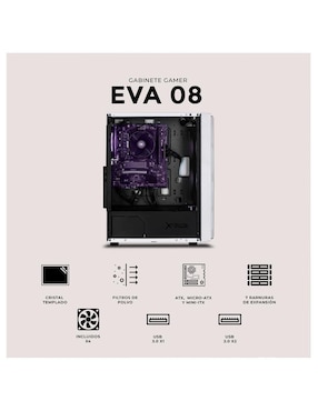 Gabinete Xtreme Pc Gaming CXTEV8WT