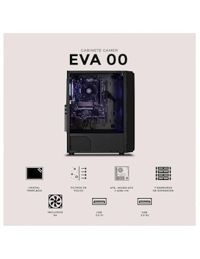 Gabinete Xtreme Pc Gaming CXTEV0BK