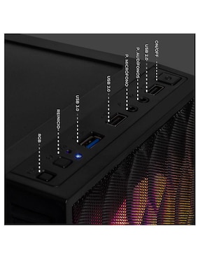 Computadora gamer Xtreme Pc Gaming XTPCR316GBVEGA8MFB 23.8 pulgadas Full HD AMD Ryzen 3 AMD Radeon Graphics 16 GB RAM 500 GB SSD