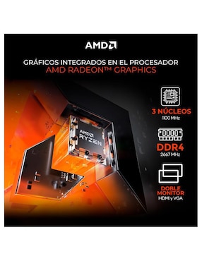 Computadora gamer Xtreme PC Gaming XTPCAT16GBVEGA3MFB 21.5 pulgadas Full HD AMD Athlon AMD Radeon Vega 3 16 GB RAM 500 GB SSD