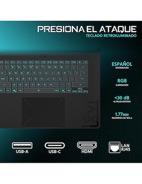 Laptop gamer Gigabyte Gaming A16 16 pulgadas WUXGA Intel Core i7 8 GB RAM 512 GB SSD