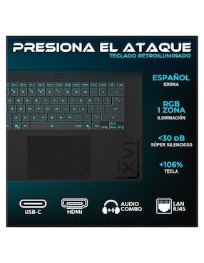 Laptop gamer Gigabyte Gaming A16 16 pulgadas WUXGA Intel Core i7 NVIDIA GeForce RTX 5060 16 GB RAM 1 TB SSD