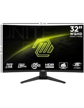 Monitor gamer MSI MAG 321CQF E18 VA WQHD 32 pulgadas 321CQF E18