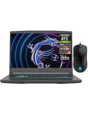 Laptop gamer MSI Thin 15 15.6 pulgadas Full HD AMD Ryzen 5 Nvidia GeForce RTX 4060 32 GB Ram 512 GB SSD