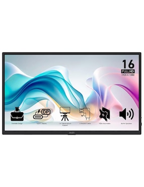 Monitor portátil Msi IPS Full HD 15.6 pulgadas PRO-MP165-E6