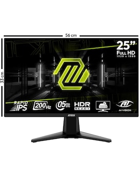 Monitor gamer Msi MAG 255F E20 Ips Full HD 25 pulgadas MAG 255F E20