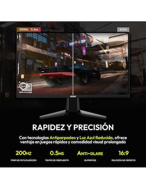 Monitor gamer Msi MAG 255F E20 Ips Full HD 25 pulgadas MAG 255F E20