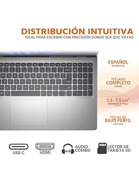 Laptop Dell 15 15.6 pulgadas Full HD AMD Ryzen 5 AMD Radeon 8 GB RAM 512 GB SSD