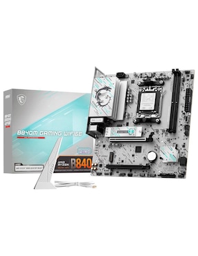 Tarjeta madre MSI B840M Gaming Wifi6e compatible con procesador AMD