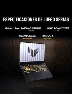 Laptop gamer Asus FX608JHR-RV147W 16 pulgadas WUXGA Intel Core i5 NVIDIA GeForce RTX 5050 16 GB RAM 1 TB SSD