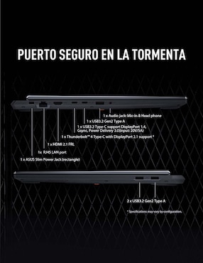 Laptop gamer Asus FX608JHR-RV147W 16 pulgadas WUXGA Intel Core i5 NVIDIA GeForce RTX 5050 16 GB RAM 1 TB SSD