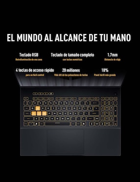 Laptop gamer Asus FX608JHR-RV147W 16 pulgadas WUXGA Intel Core i5 NVIDIA GeForce RTX 5050 16 GB RAM 1 TB SSD