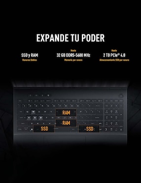 Laptop gamer Asus FX608JHR-RV147W 16 pulgadas WUXGA Intel Core i5 NVIDIA GeForce RTX 5050 16 GB RAM 1 TB SSD