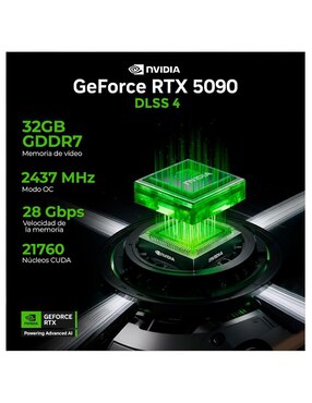 Computadora gamer Xtreme Pc Gaming XTPBAU964GB55090A31W Intel Core Ultra 9 NVIDIA GeForce RTX 5090 32 GB RAM 1 TB SSD