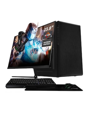 Computadora gamer Xtreme Pc Gaming XTPCR516GBVEGA11MPB 23.8 pulgadas Full HD AMD Ryzen 5 AMD Radeon Vega 11 16 GB RAM 500 GB SSD