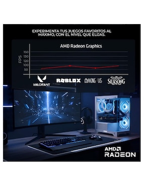 Computadora gamer Xtreme Pc Gaming XTPCR516GBVEGA11FW AMD Ryzen 5 AMD Radeon Vega 11 16 GB RAM 1 TB SSD