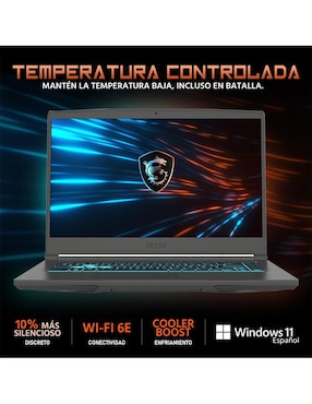 Laptop gamer Msi Thin A15 15.6 pulgadas Full HD AMD Ryzen 5 Nvidia GeForce RTX 2050 32 GB RAM 512 GB SSD