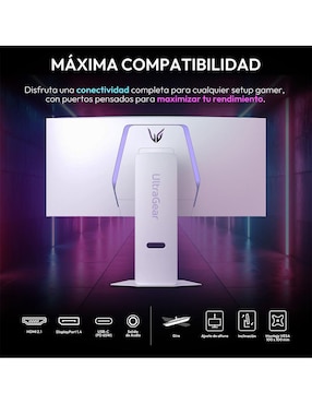 Monitor gamer LG Ultragear Standard UWQHD 34 pulgadas 34GX90SA-W