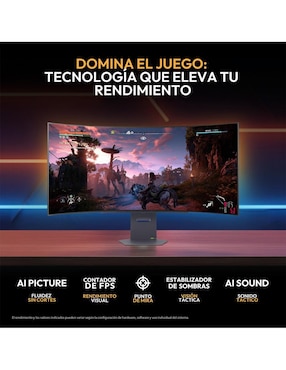 Monitor gamer LG Ultragear Standard UWQHD 45 pulgadas 45GX90SA