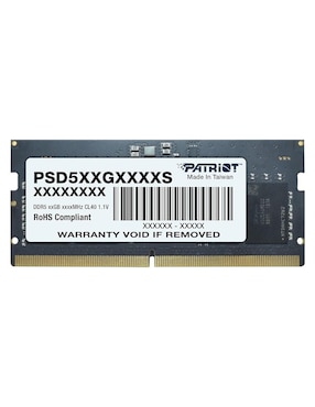 Memoria ram sodimm DDR5 Patriot 16 GB PSD516G560081S individual