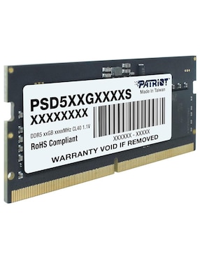 Memoria ram sodimm DDR5 Patriot 16 GB PSD516G560081S individual