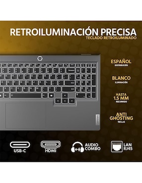 Laptop gamer Lenovo LOQ 15 15.6 pulgadas Full HD AMD Ryzen 5 NVIDIA GeForce RTX 3050 16 GB RAM 512 GB SSD