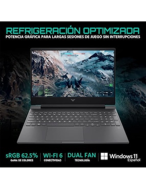 Laptop Gamer HP Victus 15.6 pulgadas Full HD Intel Core i5 NVIDIA GeForce RTX 4050 32 GB RAM 760 GB SSD