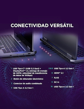 Laptop gamer Lenovo 83JE00TELM 15.6 pulgadas Full HD Intel Core i5 NVIDIA GeForce RTX 5050 32 GB RAM 512 GB SSD