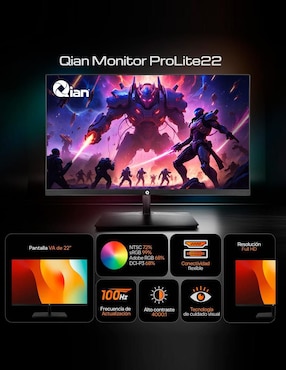 Monitor qian prolite 22 flexiview100 va full hd 21.5 pulgadas qmf