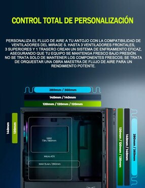 Gabinete Yeyian MIRAGE S YCM-APMIR-S1