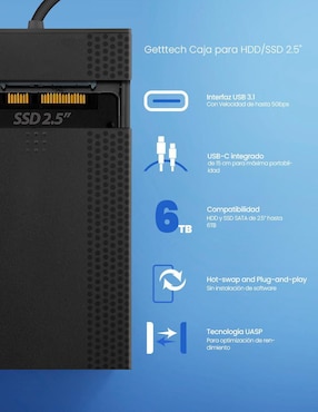 Gabinete Getttech Tool Free GGE-O25U3-01